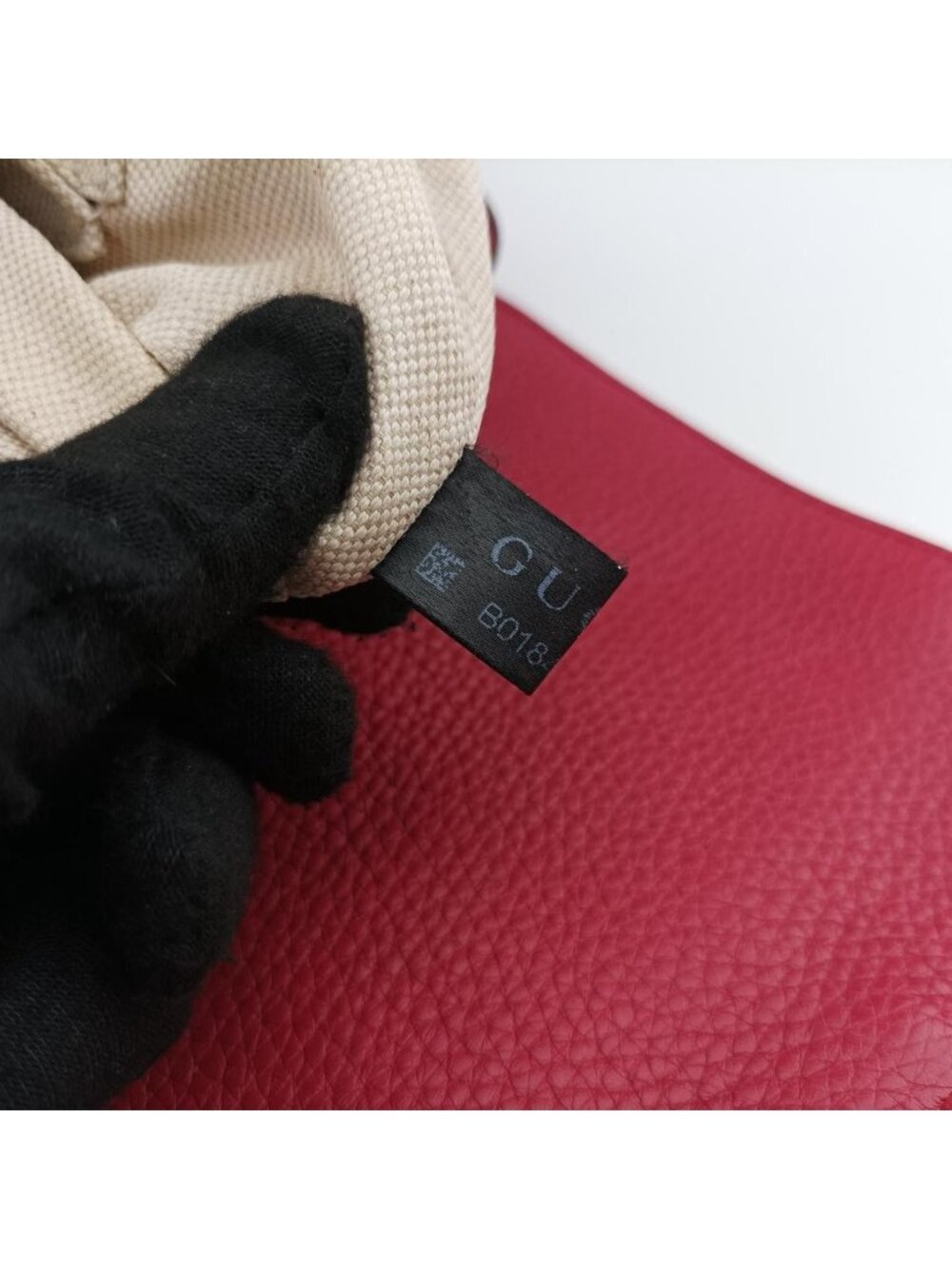 ★SOLD★ Gucci Bamboo Red Leather Backpack - Picture 12 of 15